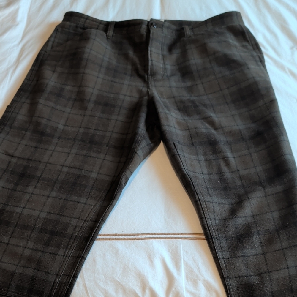 Todd Snyder Men's Plaid Wool Carpenter Pants